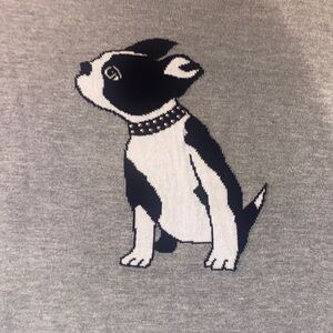 Apt. 9 Boston/Frenchie Rhinestone Collar Light Weight Sweater